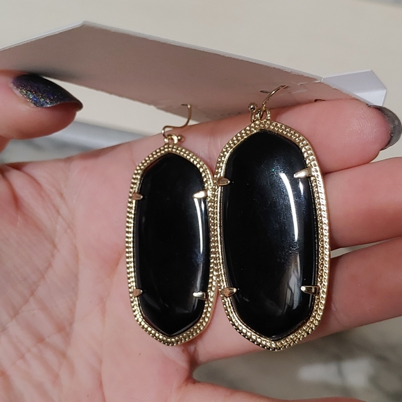 Kendra Scott Black Iridescent Earrings - Picture 8 of 8
